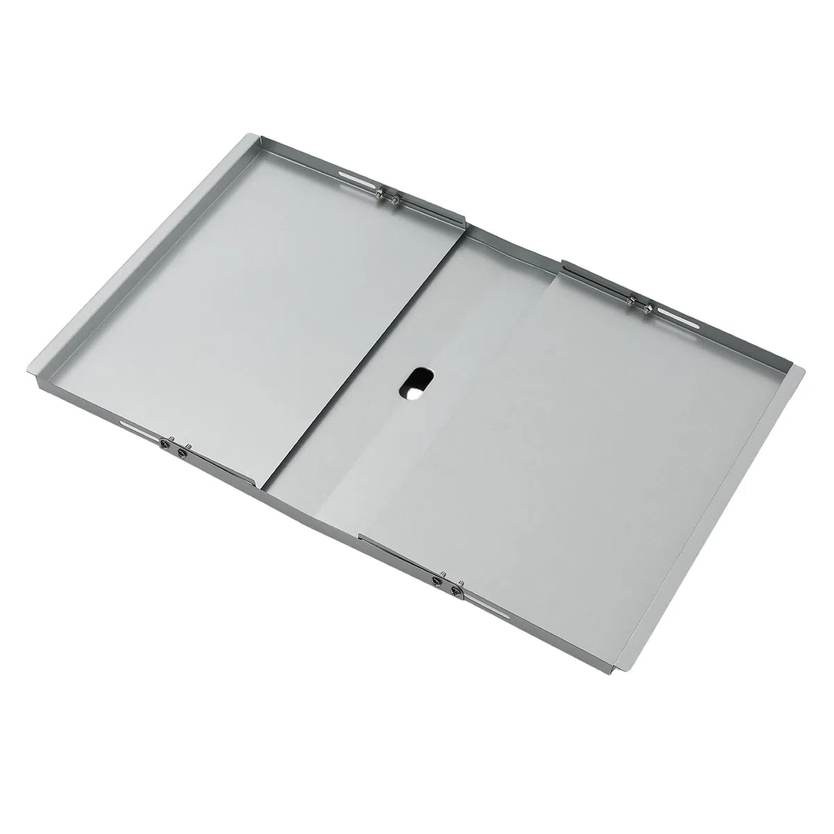 TAINO Bandeja universal para grasa con bandeja colectora universal, bandeja de goteo ajustable, accesorio para parrilla de gas, acero plateado