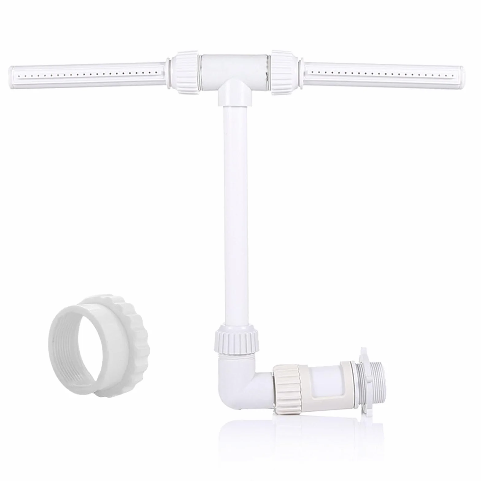 Fuente de Piscina, Fuente Piscina Cascada, Fuente de Agua Dual Spray, Fuente de Cascada de Agua para Piscina, Fuente para Piscina Fuera de Tierra, Fuente de Aspersor de Piscina, con Adaptador