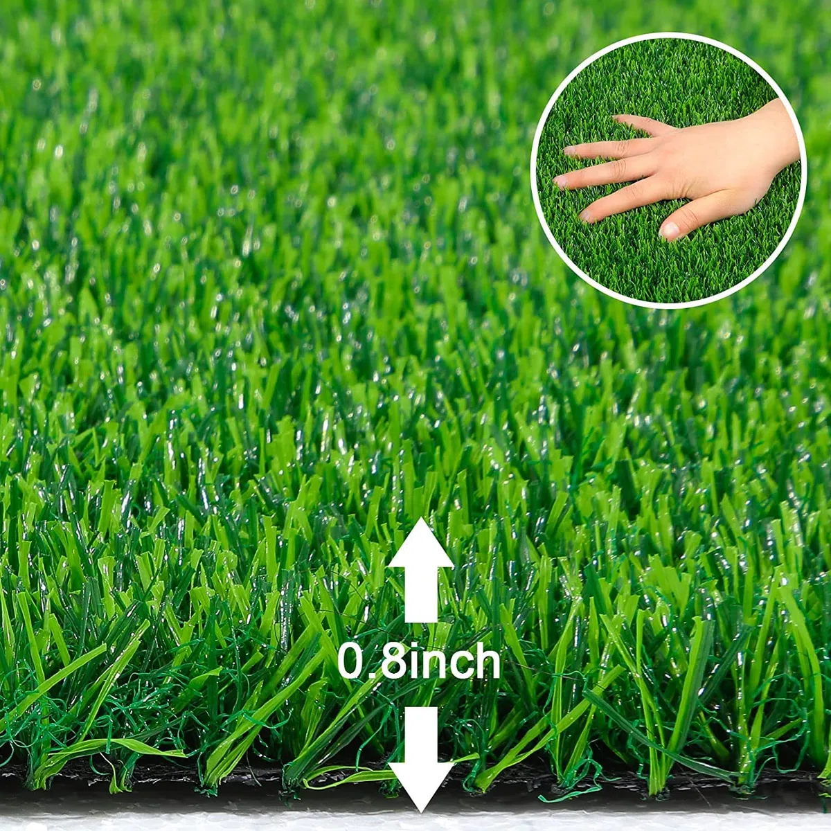 Alfombra de césped Artificial de 3 x 10 m, de Alta Densidad, para Interiores y Exteriores, Rollo de césped Artificial de 20 mm de Grosor (tamaño: 3 x 10 m)