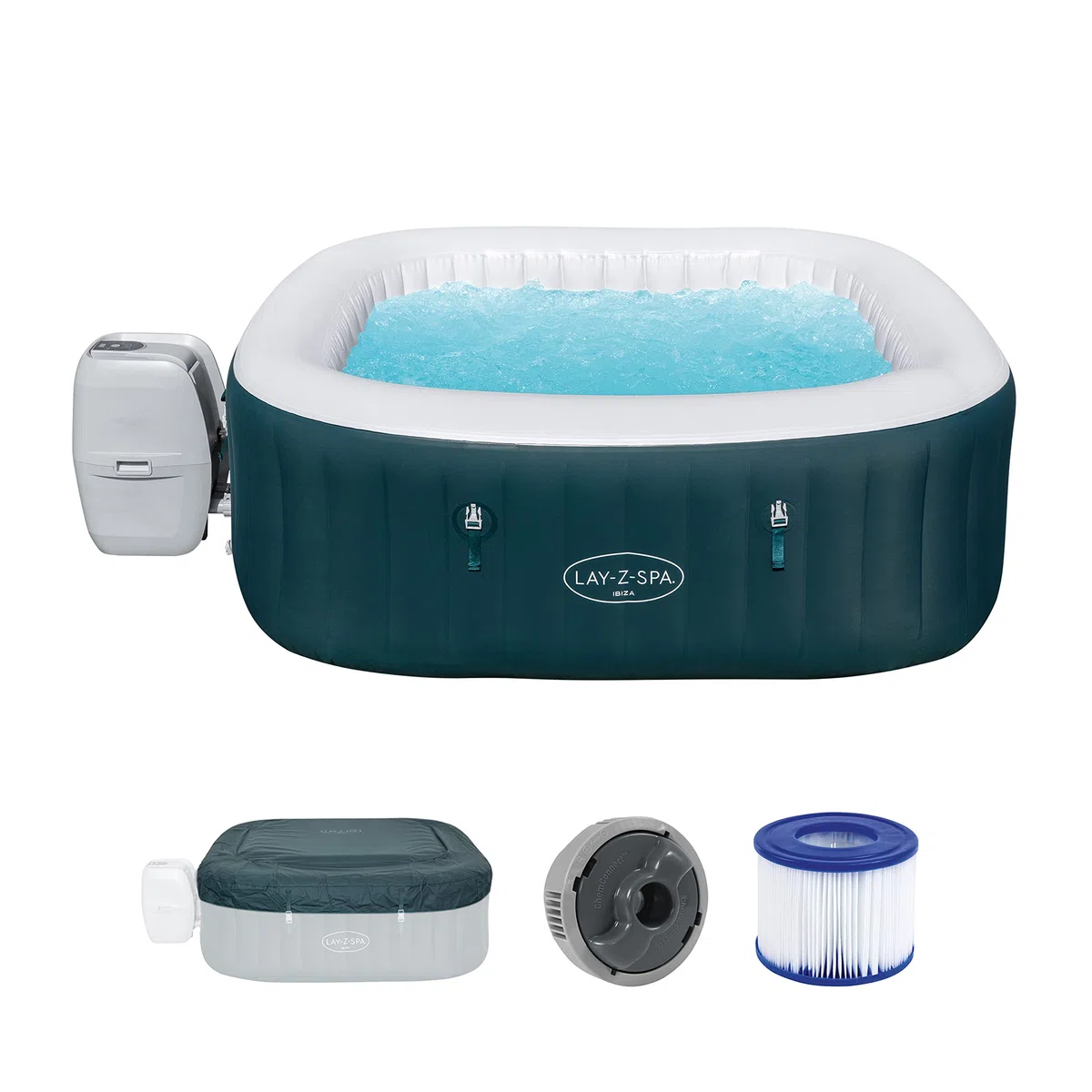 Bestway Lay-Z-SPA, Verde, 180 x 180 x 66 cm