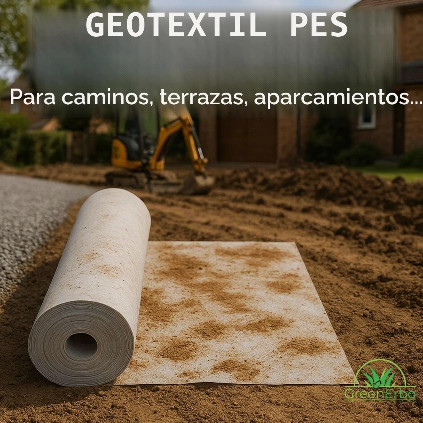 30m² Fieltro Geotextil 200g/m2 poliéster (PES) - Tejido Permeable al agua - 1 x 30m - Lona de drenaje Cuenca/Terraza/Jardín - Separación de grava/arena/adoquines sintéticos