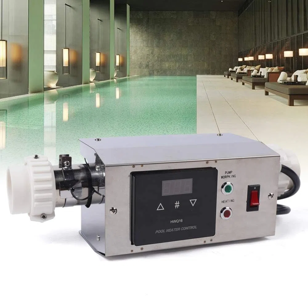 Calentador de piscina de 3 kW, termostato, calefacción eléctrica para piscinas, spa