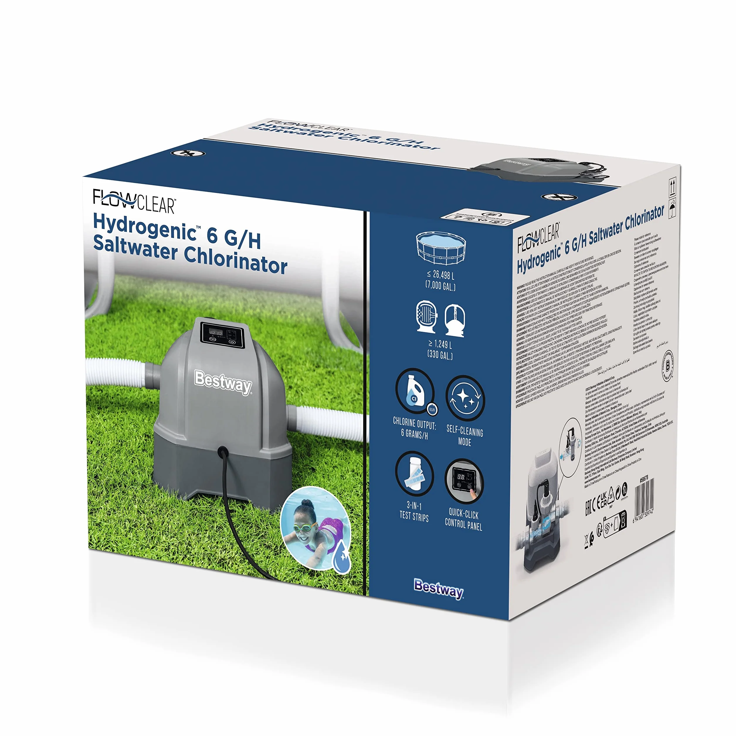Hydrogenic 6 g/h Saltwater Chlorinator