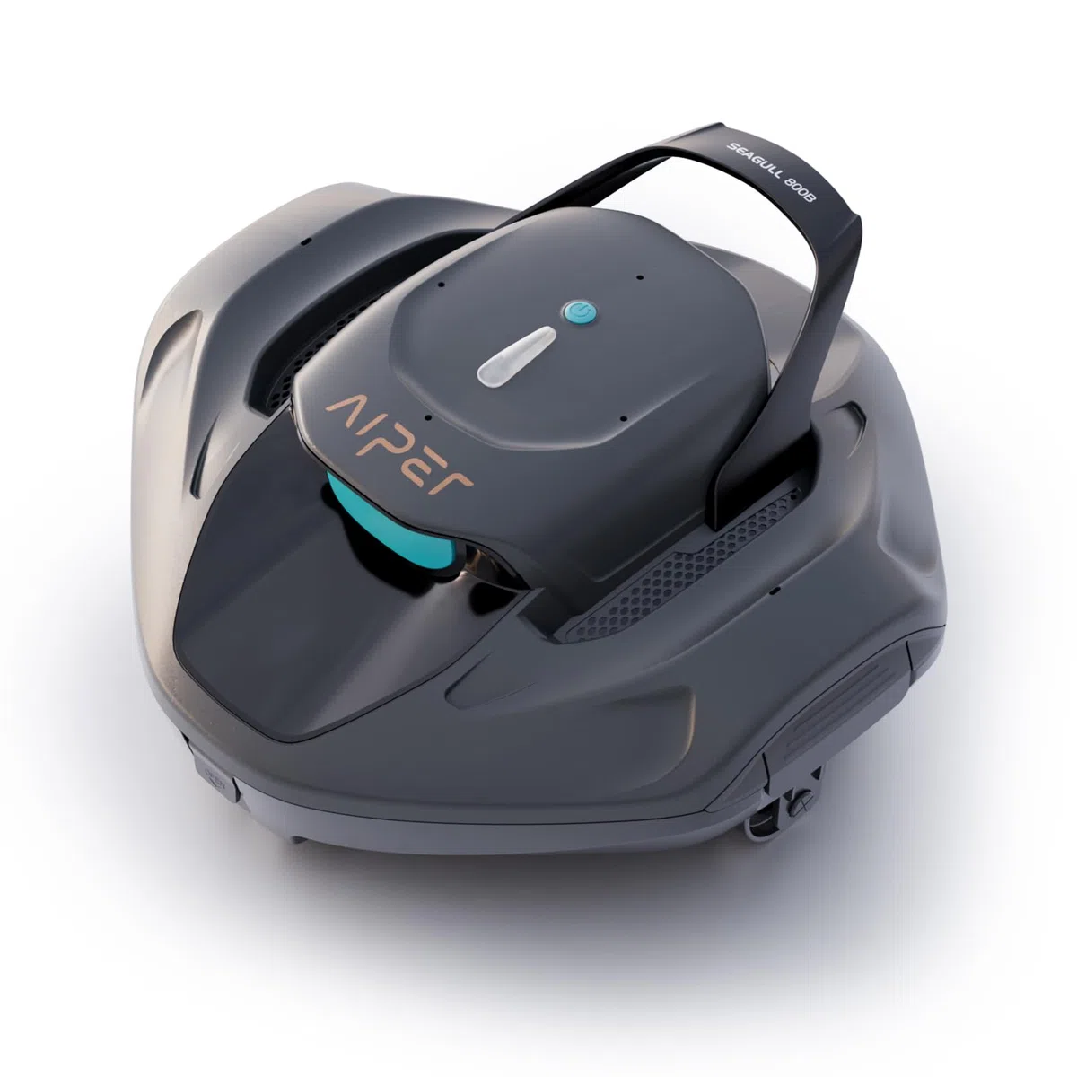 AIPER Seagull 800B Robot Piscina Sin Cable, Limpiafondos Piscina Automático con Succión Potente, 90 min Autonomía, Auto-Parking Inteligente, Indicador LED, hasta 80 m²