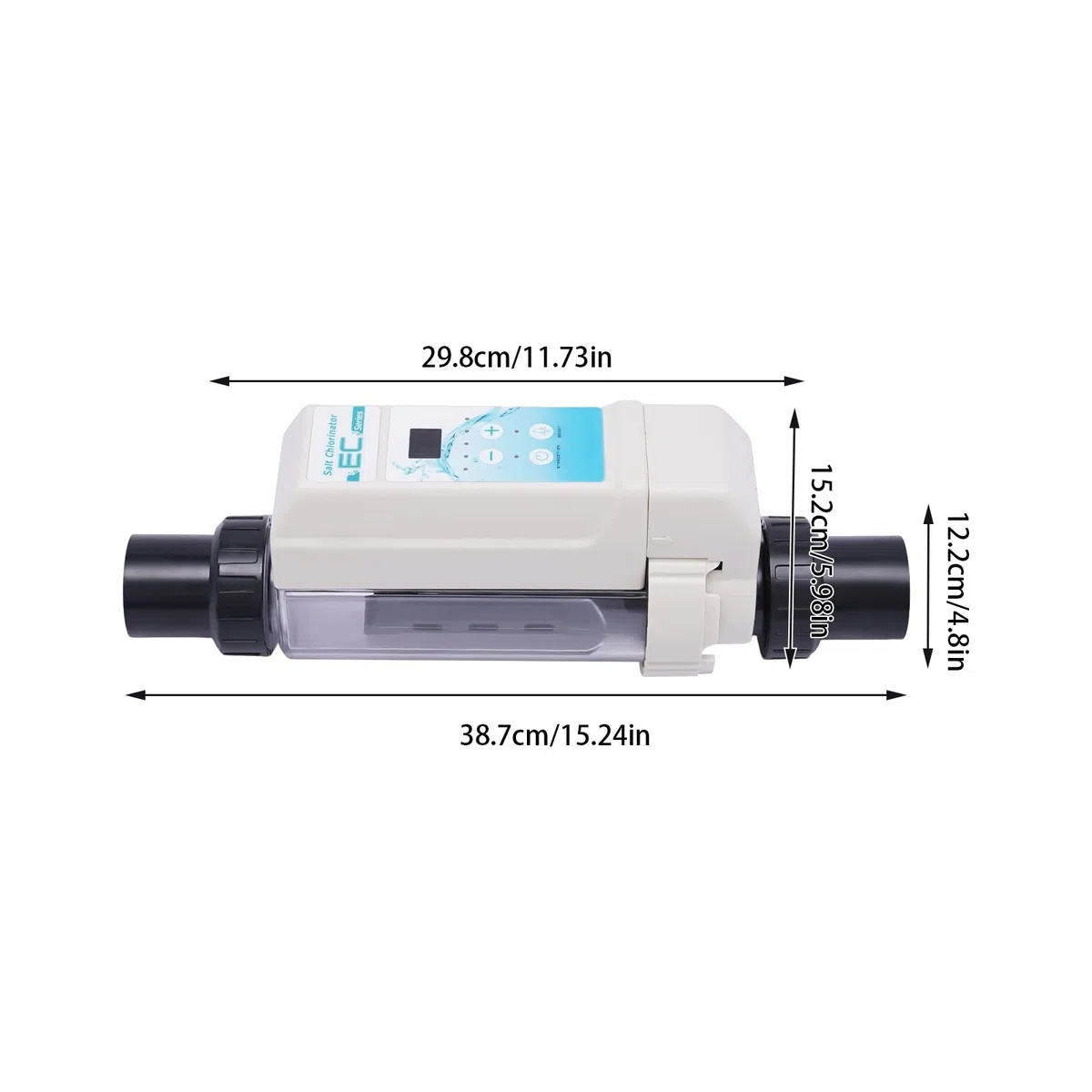 Generador de cloro de 8 g/h, sistema de agua salada, electrólisis, generador de cloro, adecuado para piscinas SPA de 50 m³