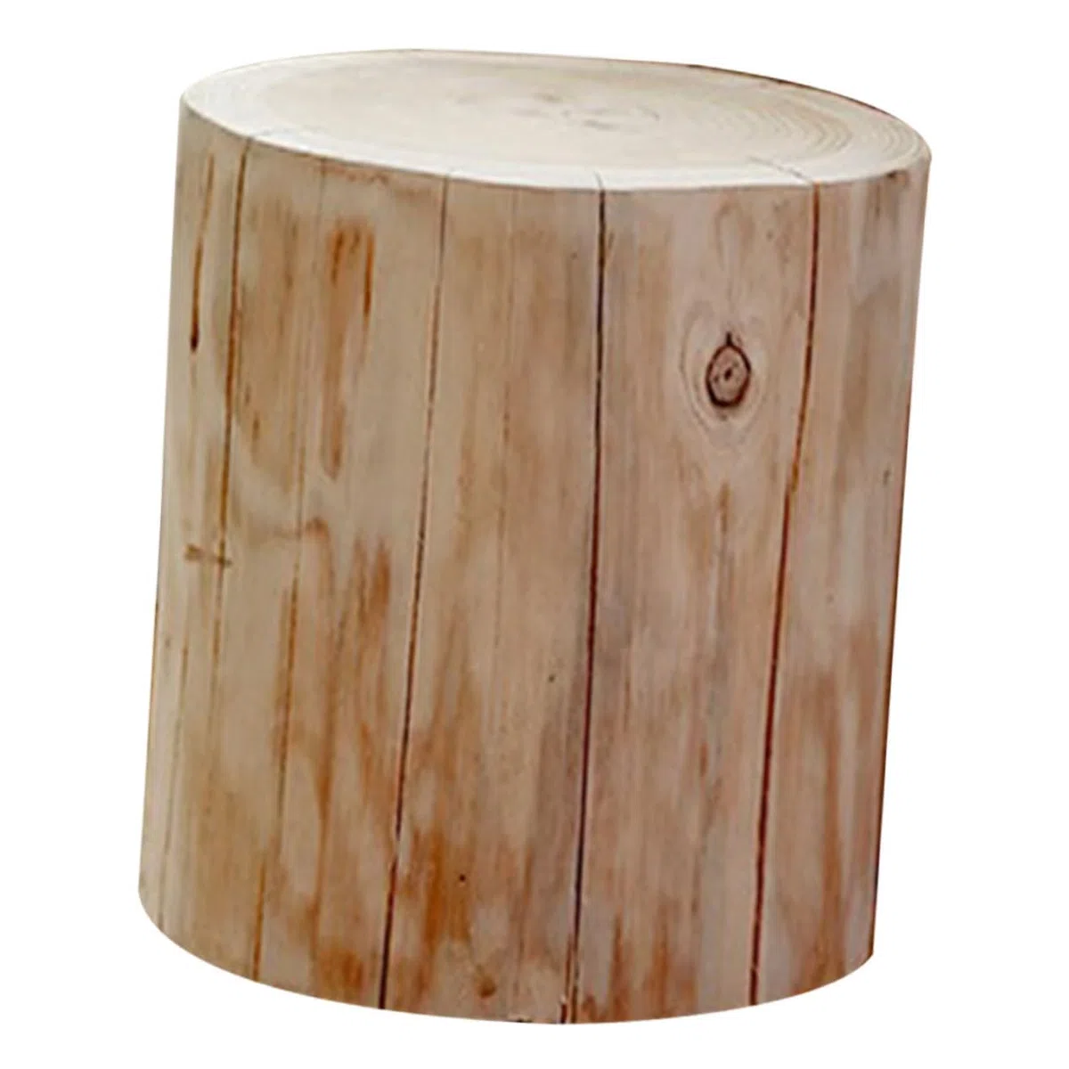 BESPORTBLE Taburete De Madera Maciza Asiento Multifuncional para Interior Decoración Rústica De Árbol Estable y Resistente