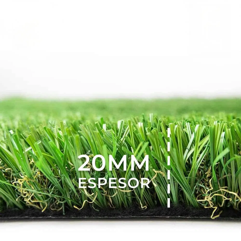 YOEVU - Césped Artificial 1X25 Metros, 20mm | Realismo Natural y Alta Densidad | Resistente a UV y Clima | Fácil Instalación y Sin Mantenimiento | Seguro para Niños y Mascotas, Verde