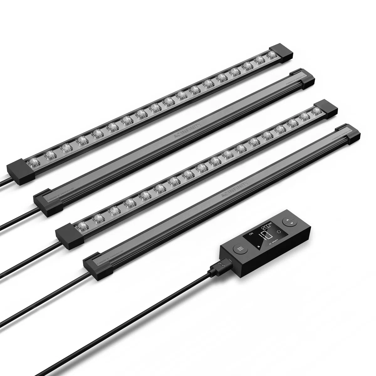 AC Infinity IONBEAM S16, 41cm barras de luz LED de espectro completo de, penetración más profunda Samsung LM301H EVO Diodos y controlador de temporizador de atenuación digital, para plantas de