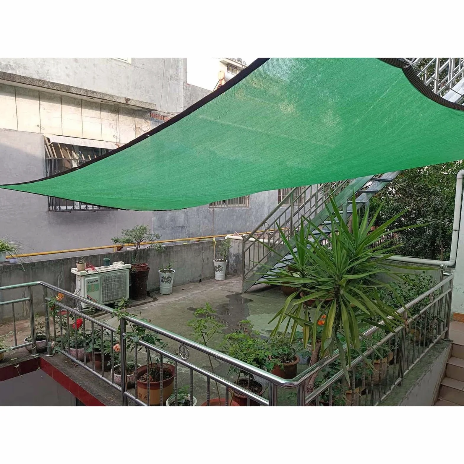 Malla De Sombreo Verde,Tela De Sombreo Para Plantas,Red De Sombra 90% Protección Solar,Lona De Malla Sombreadora Con Ojales,Toldo,Para Invernadero De Jardín,Personalizable,Green-6x8m(19.7*26.2ft)