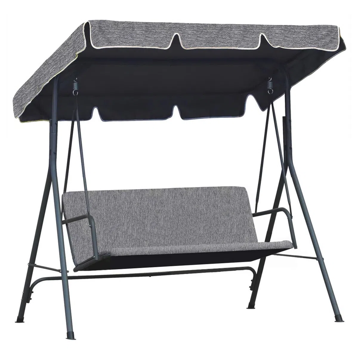Universal Techo Solar para balancín Toldo tamaño 200 x 120 cm Fundas para balancines Toldo de Repuesto para Columpio de jardín Lino [101]