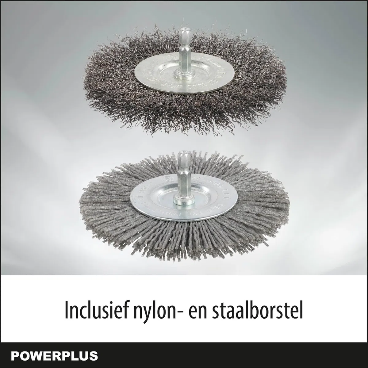 Powerplus Dual Power POWDPG8060-20V - Extractor de malas hierbas con batería y cargador sin batería y cepillo de acero y nailon