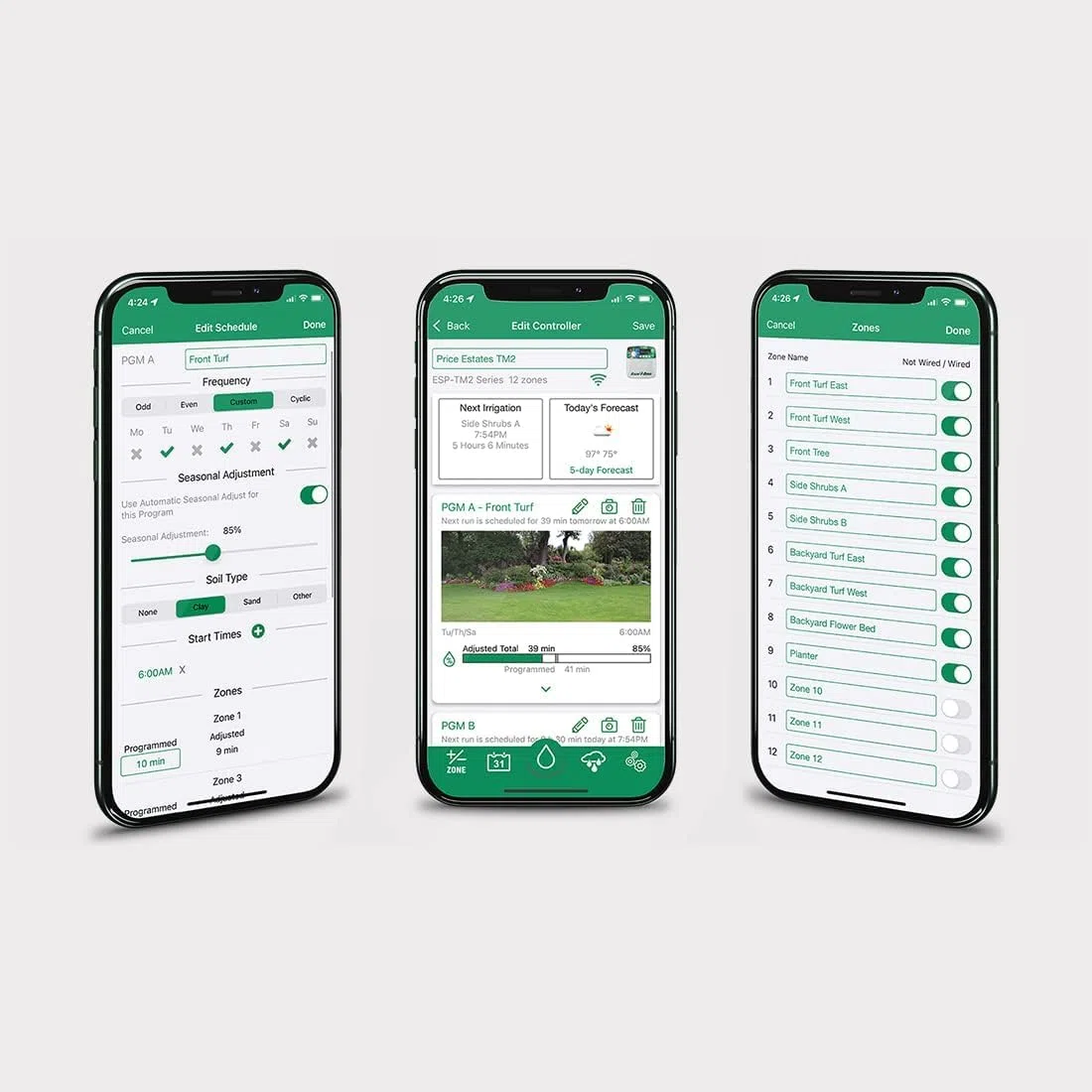 GNCGarden Rain Bird Programador de riego de 4 Estaciones - Controlador ESP-TM2I-230V Compatible con WiFi/WLAN – Interior - Incluye Transformador y Manual de Instrucciones.