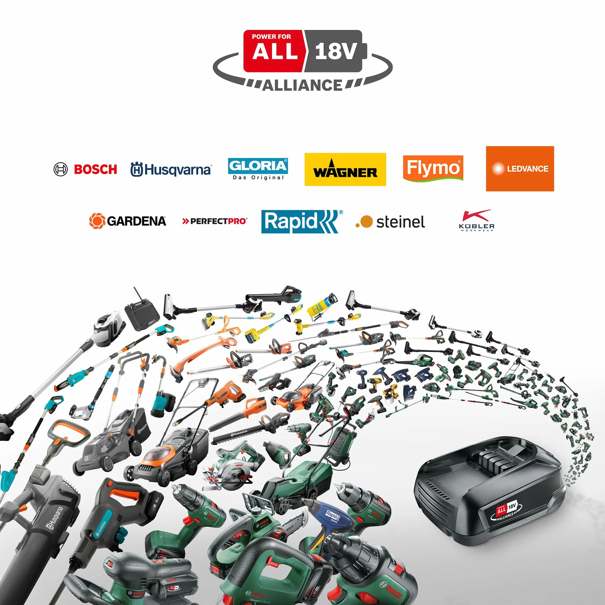 Bosch cortacésped con batería UniversalRotak 2x18V-37-550 (hasta 500 m2 con 2 baterías de 4 Ah; sistema de 18 voltios; anchura de corte: 37 cm; sin baterías)