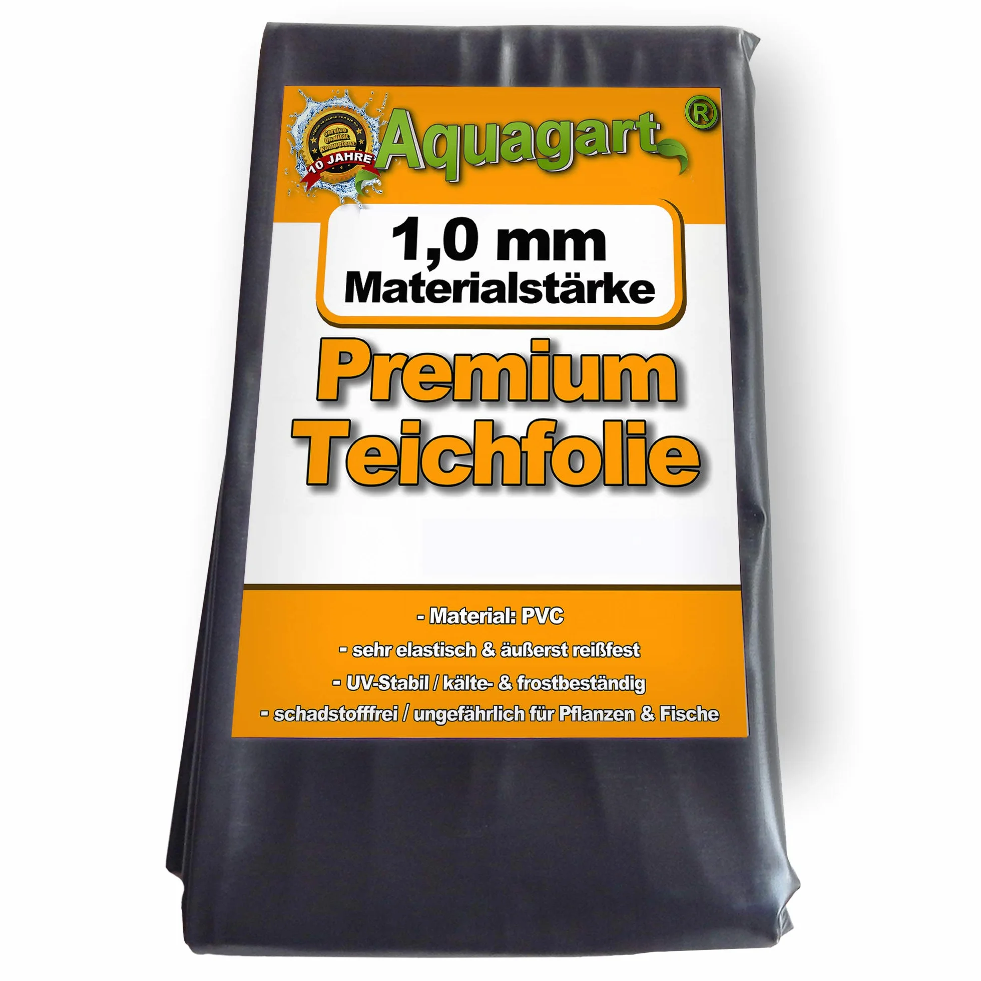 Revestimiento de estanque PVC 3m x 6m 1.0mm revestimiento negro para estanque de jardín