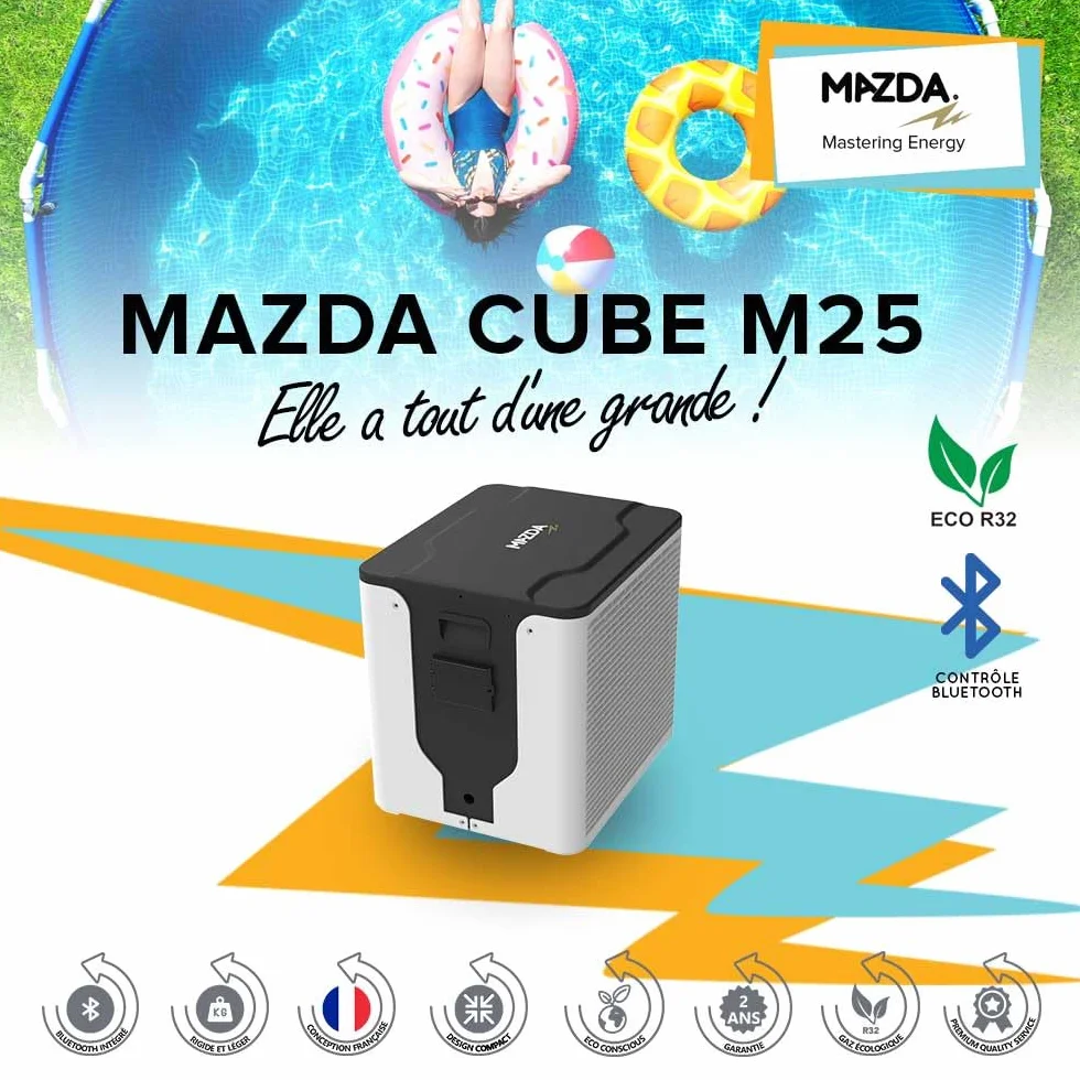 MAZDA - Bomba de calor para piscinas pequeñas y cubos M25 (hasta 25 m3)