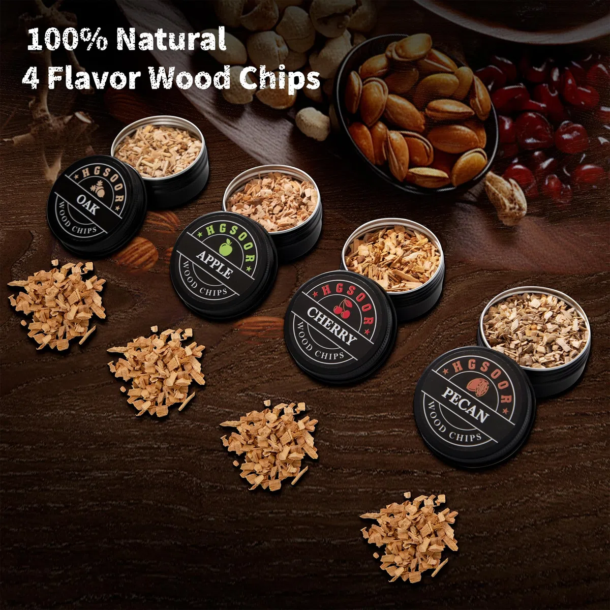 Kit de ahumador de whisky, kit de ahumador de bebidas antiguas, kit de ahumador de cóctel con linterna, 4 sabores de chips de madera y piedras de whisky, kit de ahumador de bourbon, regalos de