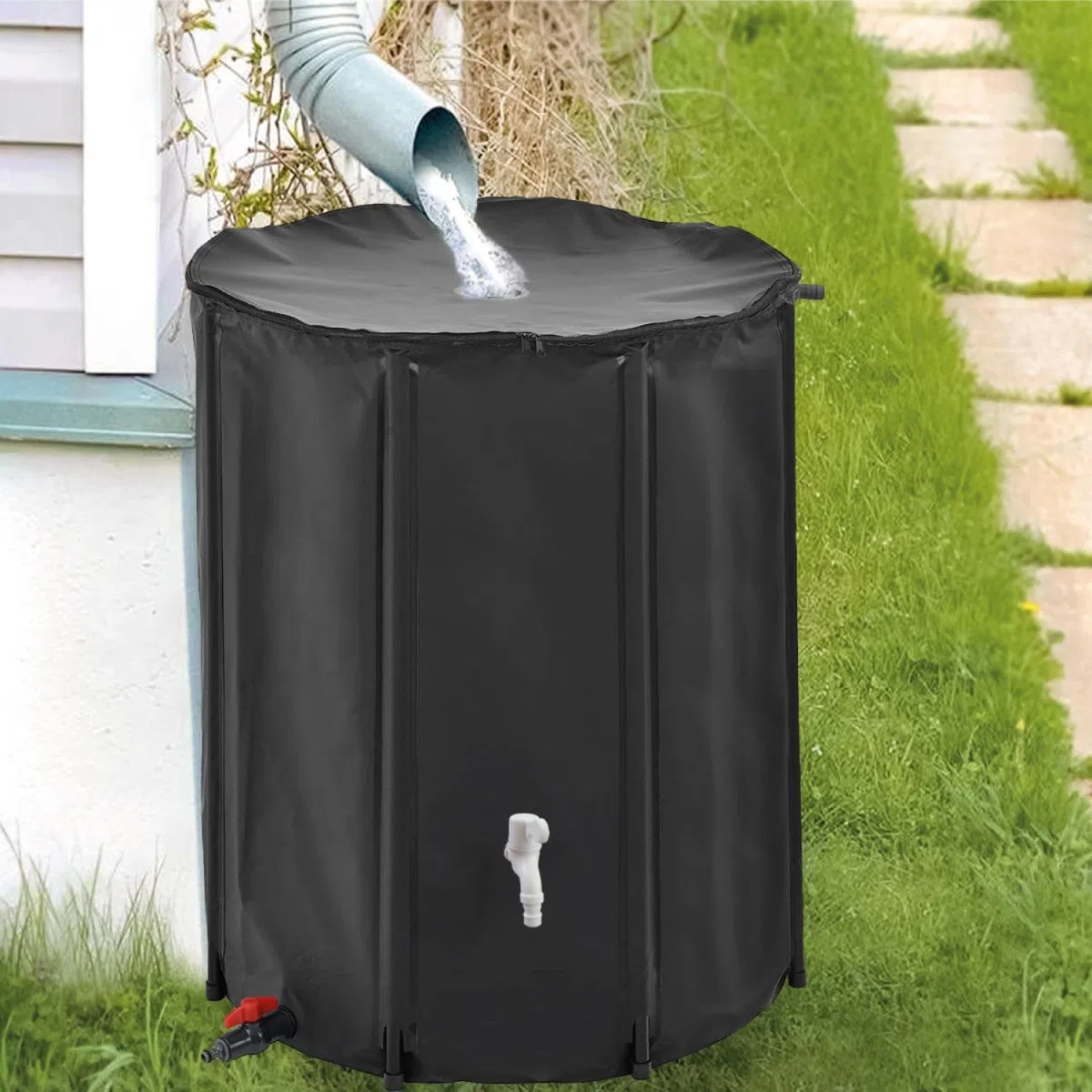 Linxor - Depósito de Agua de Lluvia Plegable - 1000 L - 2 Colores