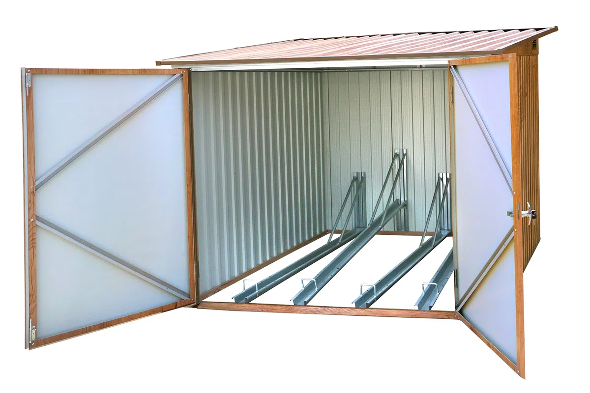 Duramax Fahrradbox metal de cuatro ciclos estructura Fahrradgarage Bike-Box