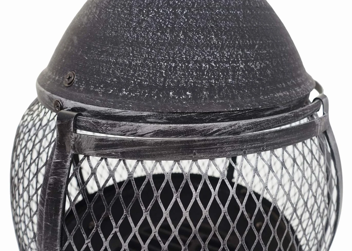 Mendler HWC-F71 - Chimenea de jardín (hierro fundido, 11,7 kg, 91 x 42 x 42 cm)