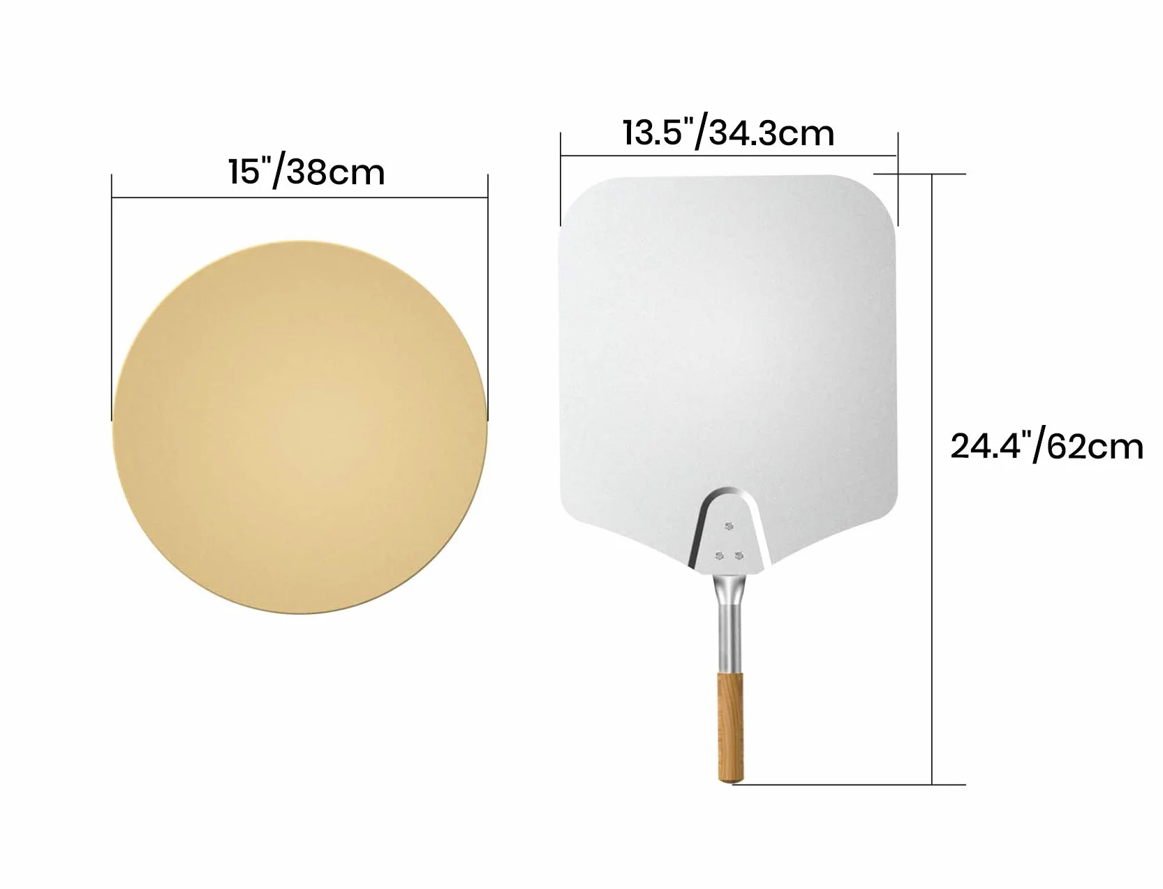 onlyfire Kit de Anillo de Pizza de Acero Inoxidable con asador, Kit de Barbacoa Multifuncional, para Asar Pollo y cocinar Pizza, se Adapta a la mayoría de Las Parrillas de Caldera de carbón de 57 cm