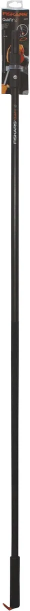 Fiskars Mango para cabezas de la herramientas QuikFit, Longitud: 156 cm, Aluminio, Negro/Naranja, QuikFit, 1000661