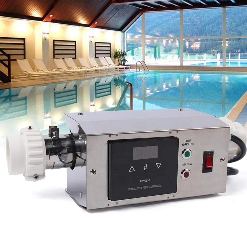 Calentador de piscina de 3 kW, termostato, calefacción eléctrica para piscinas, spa
