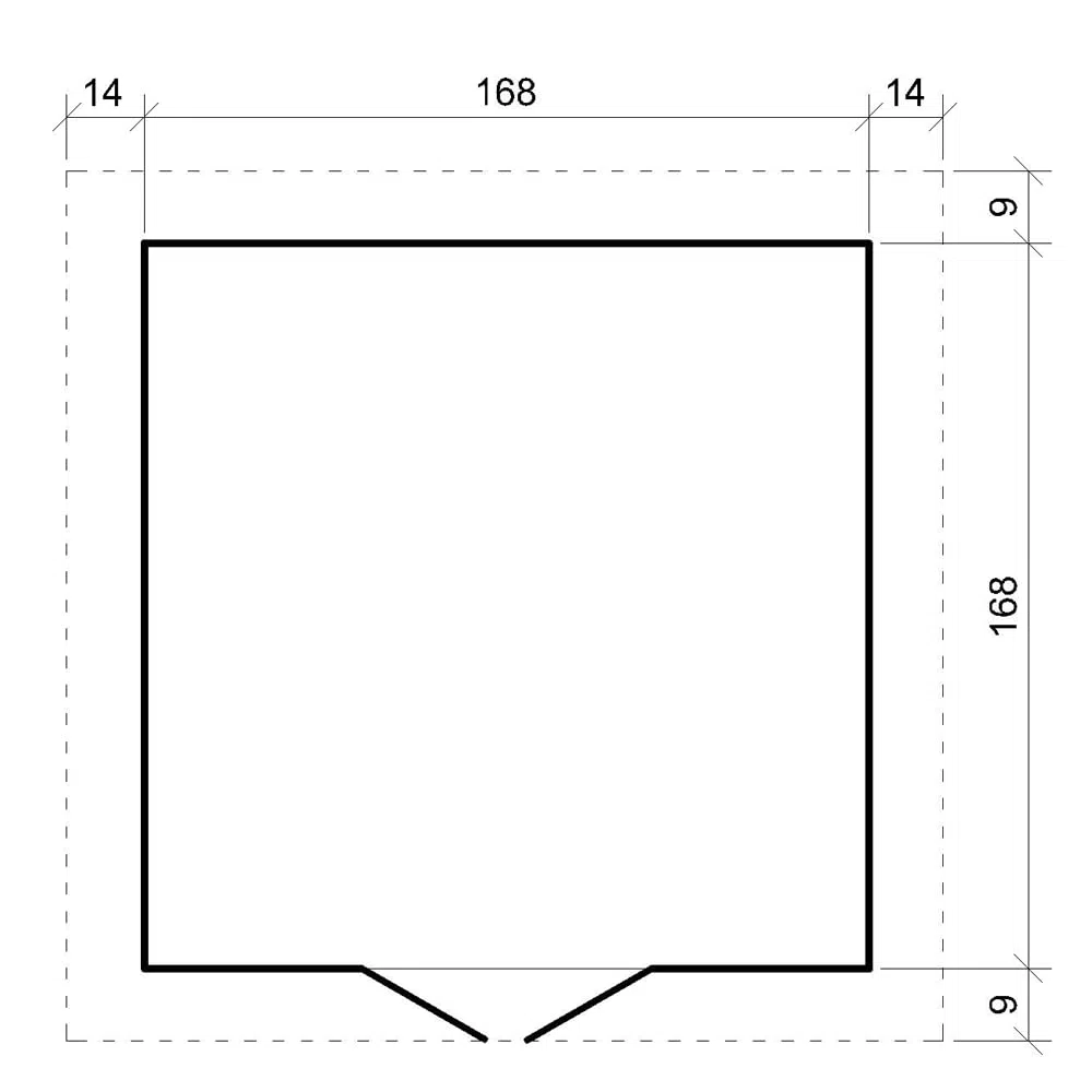 Cobertizo de Madera para jardín - 196x186cm/2,82 m² Cobertizo de Madera Natural - Taller de Jardín - Bicicleta, Almacenamiento de Herramientas TIMBELA M320C