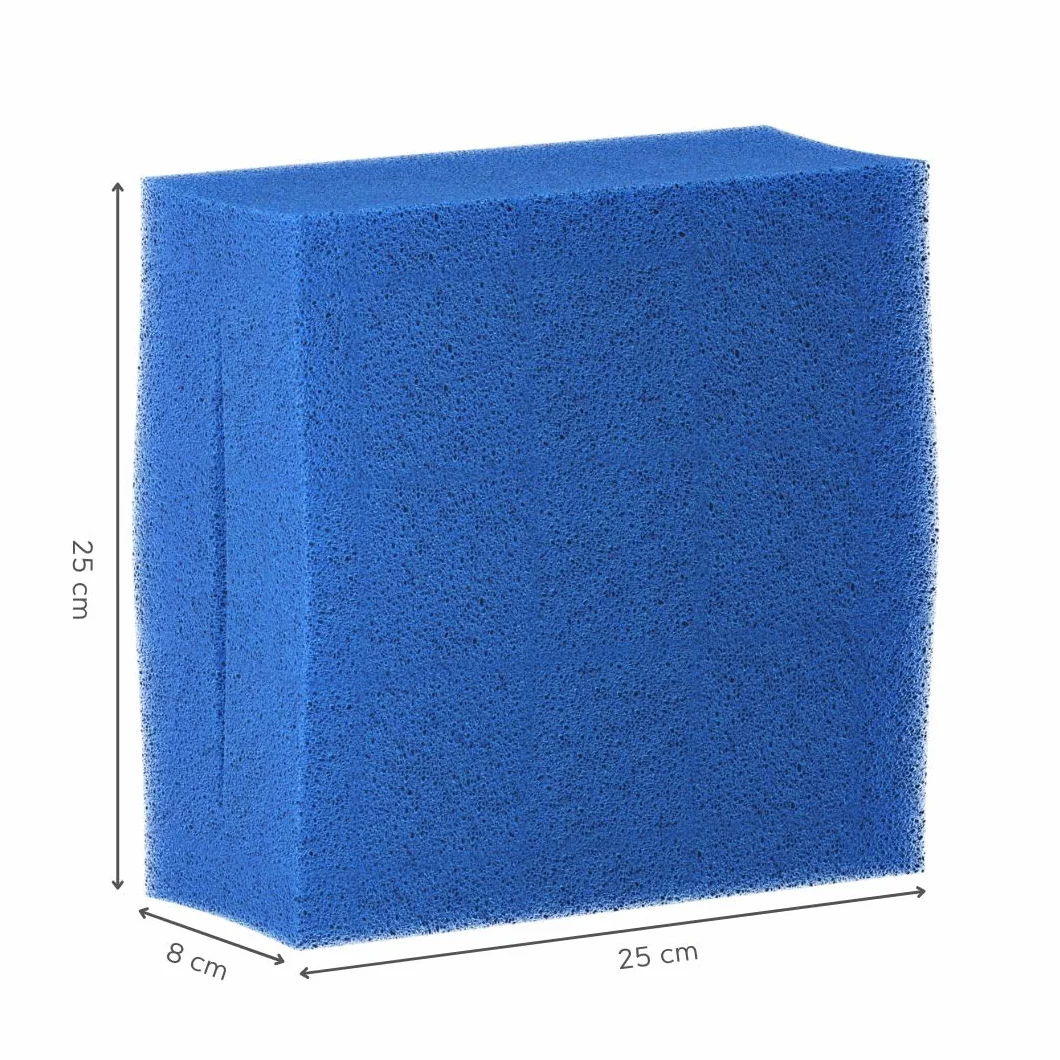 3 x filtros de Esponja de Repuesto para Oase Biotec 5 (2 x 10 ppi + 1 x Fino 30 ppi) | Set 2 x Azul 1 x Rojo