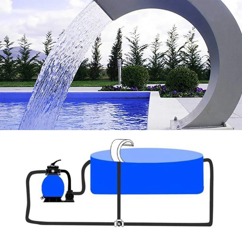 Cascada de piscina de acero inoxidable para piscinas y jardines al aire libre
