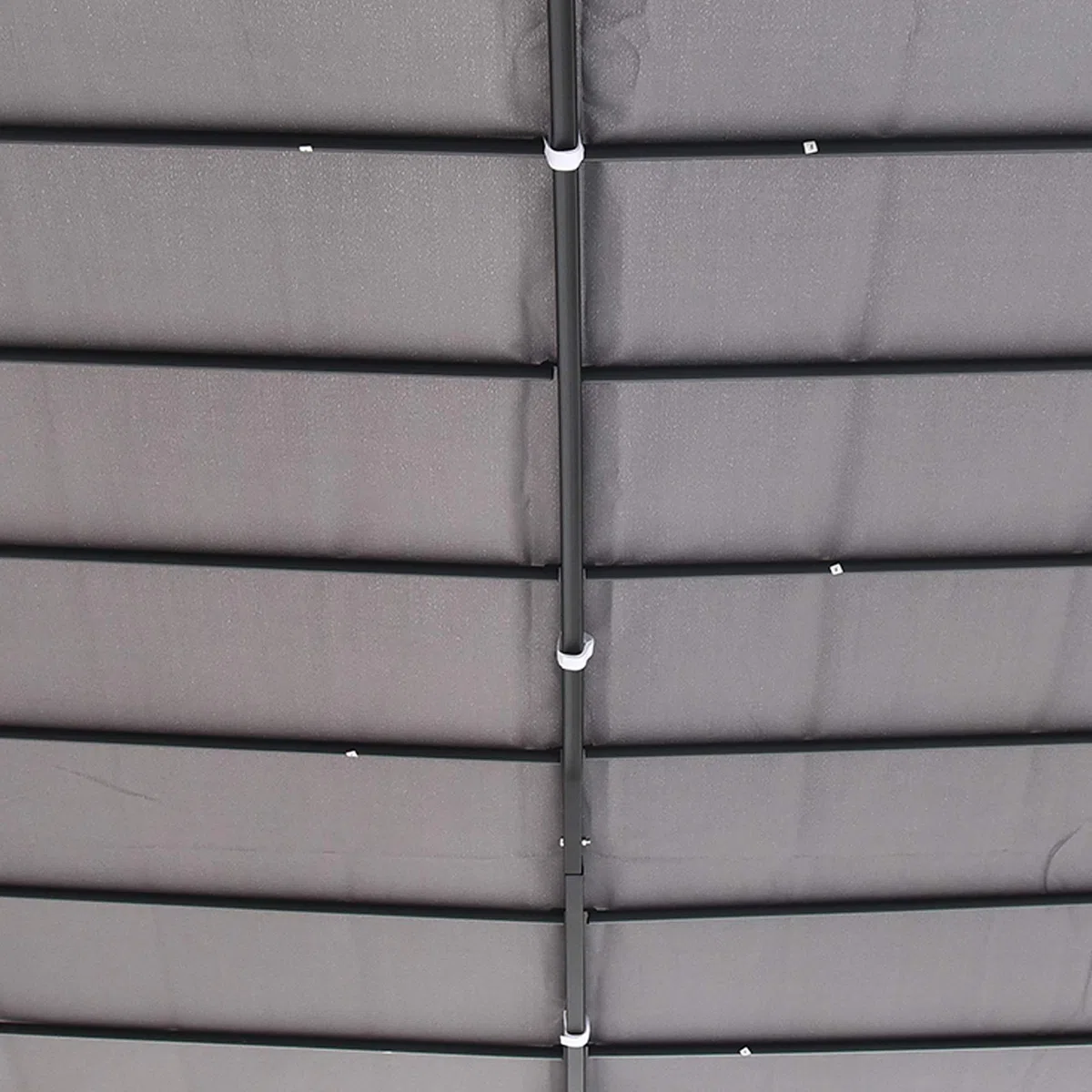 Outsunny Cenador de Jardín 3x3 m Pérgola con Toldo y 16 Orificios de Drenaje para Patio Terraza Metal y Poliéster 180 g/m² Resistente Gris