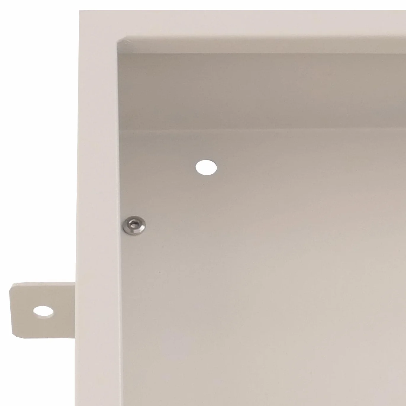 Mendler Revestimiento para aire acondicionado/bomba de calor HWC-O43, cubierta de rejilla protectora para jardinera, metal 80 x 90 x 38 cm – gris y blanco