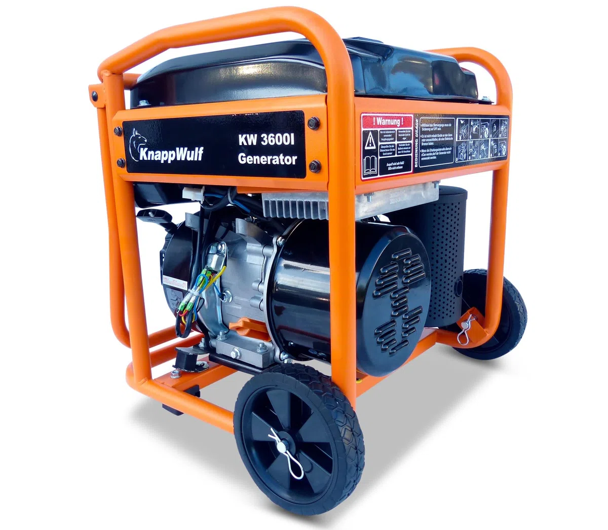 KnappWulf Generador inversor KW3600 con generador de emergencia monofásico 230 V Adecuado para terminales sensibles 3200 W