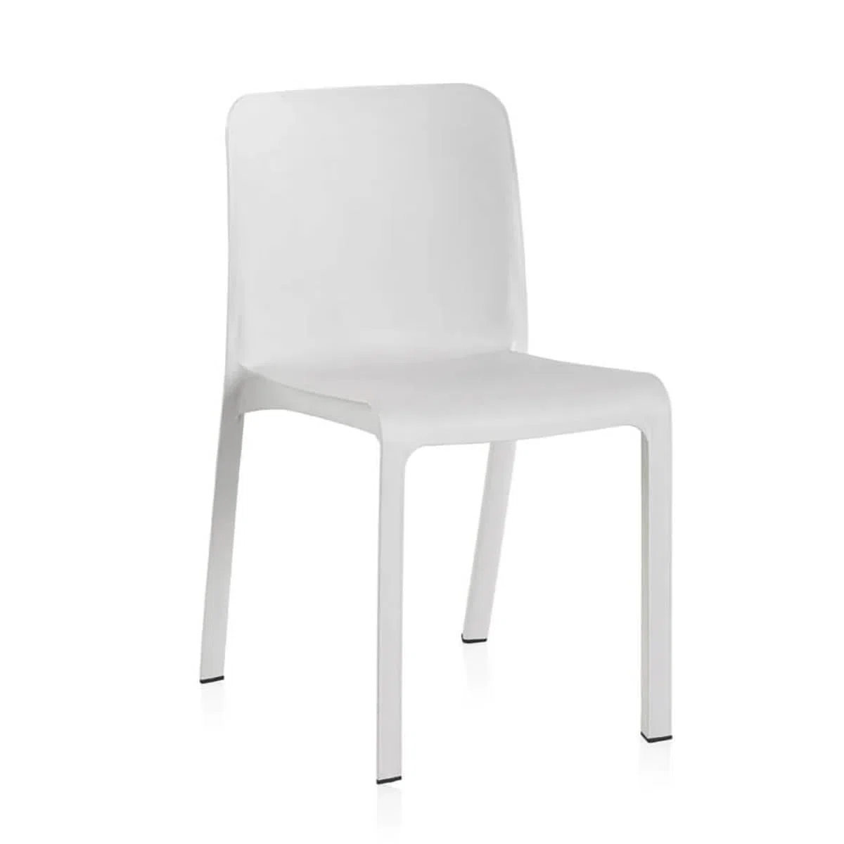 SP Berner - Pack de 6 Sillas Grana - Apilables, Ergonómicas y Resistentes - Uso Interior y Exterior - Fabricadas en España con Plástico Reciclado - Blanco