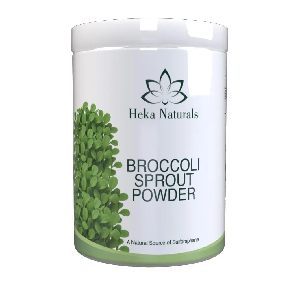 Heka Naturals Brote de brócoli en polvo, superalimento 100% puro de semillas germinadas, rico en sulforafano, vegano, sin OMG y libre de aditivos, 1000 g