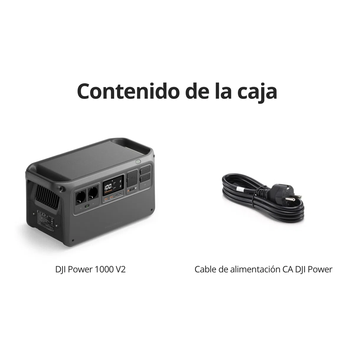DJI Power 1000V2 - Estación de energía portátil de 1024 Wh, carga rápida en 37 minutos de 0% a 80%, tamaño compacto, batería LiFePO4, 2600 W Power Station Solar, generador eléctrico para camping