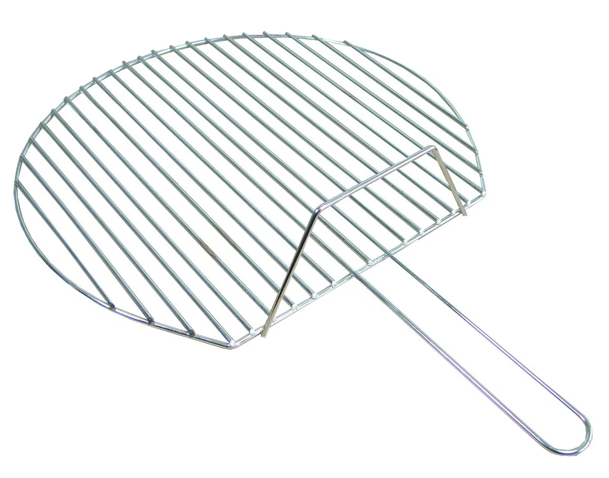 Imex El Zorro - Barbacoa Redonda Ø70 cm con Soporte para Paellera | Barbacoa Exterior sin Humo Portátil | Barbacoa Carbón o Gas | Barbacoa Pequeña y Desmontable para Jardín o Terraza