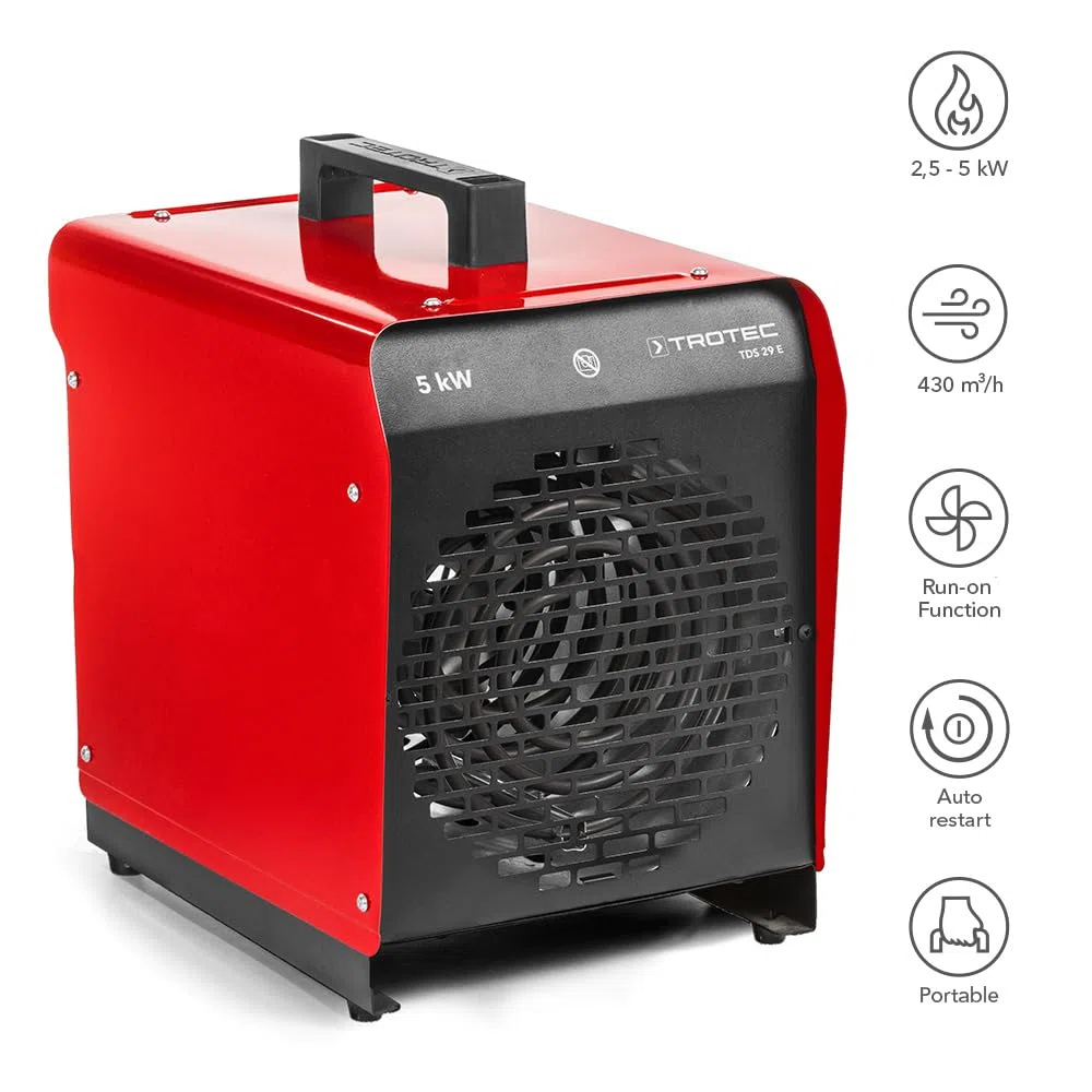 TROTEC - Calefactor eléctrico TDS 29 E (Max. 5 kW)