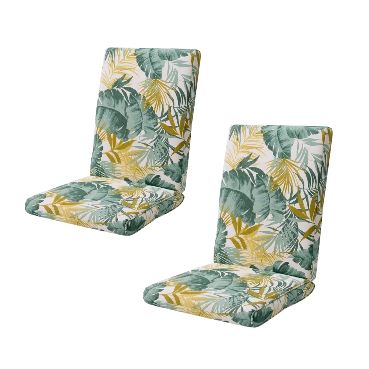 PIND Cojín para Tumbona Exterior 120x50x3,5cm - para Hamaca y Tumbonas de Resina o Madera, Funda Lavable y Antideslizante, Ideal para Jardín, Balcón y Playa, Máximo Confort Relax (2, Hojas 2)