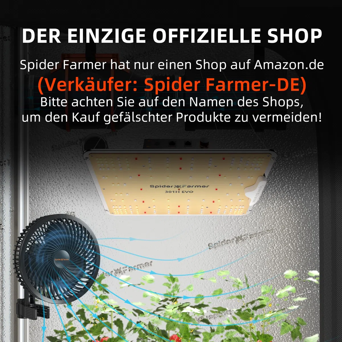 SPIDER FARMER SF1000 Grow Box Set Dimmable Led Grow Light Full Spectrum Grow Light Samsung LM301B Leds Grow Box Kit 70x70x160cm Hidroponía Grow Tent Humedad Ventilación Smart System