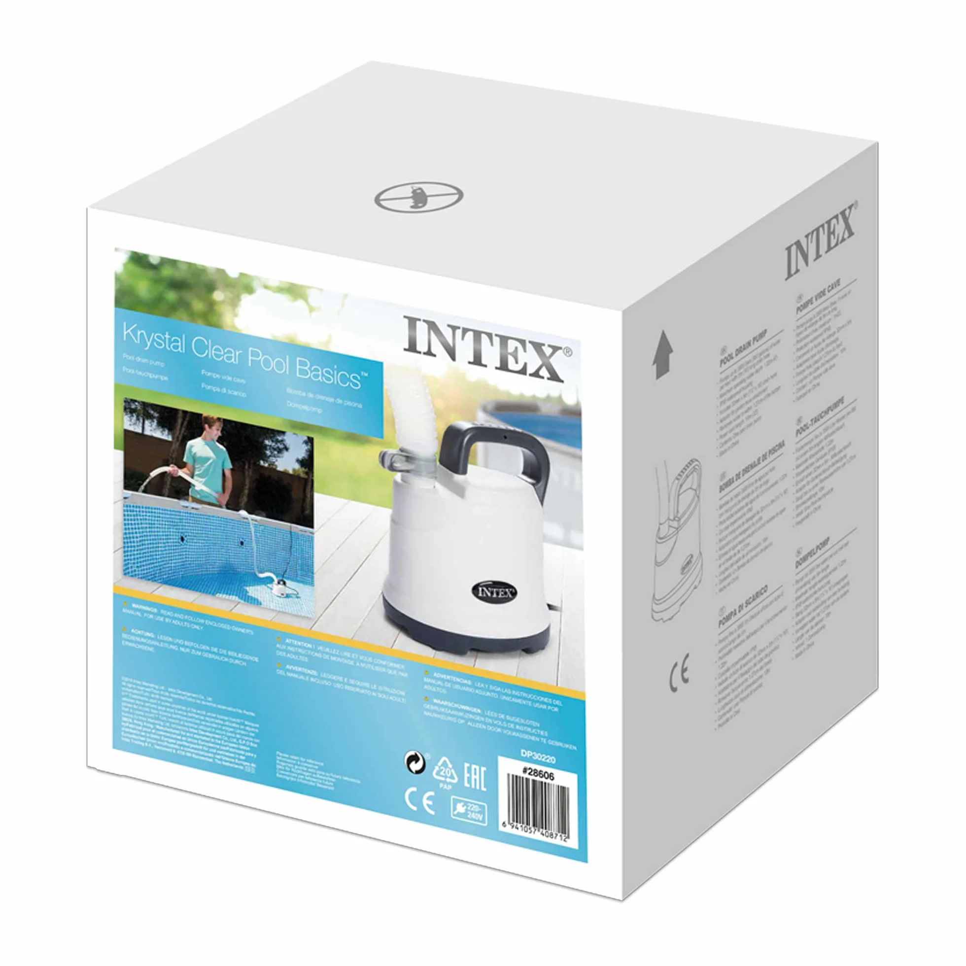 Intex Bomba Vaciado Drenaje para Piscinas con Manguera 5 Metros (55062)