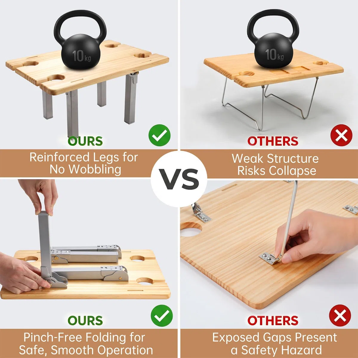 Juego de cesta de picnic de mimbre para 4 personas con mesa desmontable, bolsa de utensilios, forro aislante y manta impermeable, cesta de picnic de sauce para camping, al aire libre, parejas, regalos