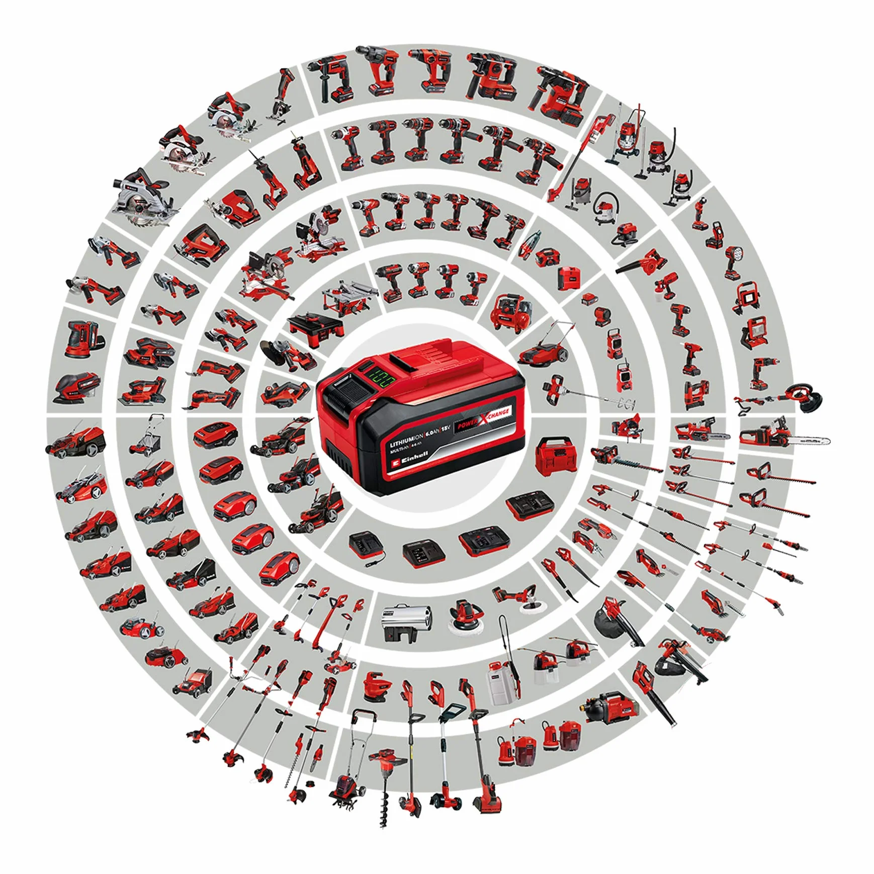 Einhell Robot cortacésped FREELEXO 600 BT (hasta 600 m², cortacésped multizona, App Bluetooth, Incl. Batería PXC de 2,5 Ah, 140 m de Alambre, 200 Ganchos, 3 Cuchillas, 4 bornes)