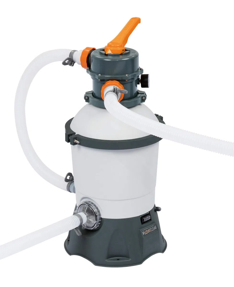 Bestway Flowclear Pool - Filtro de arena con dosificador ChemConnect integrado