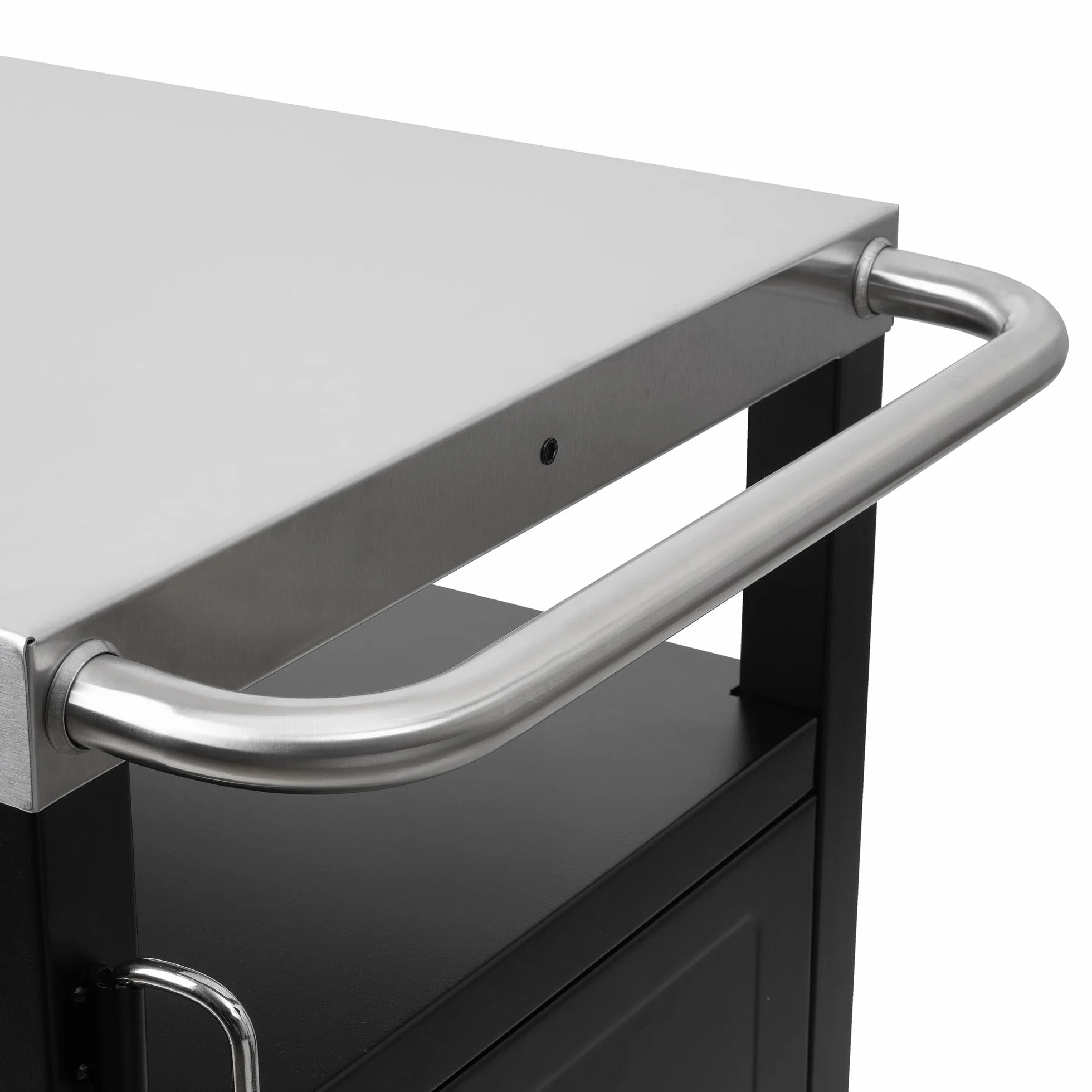 BBQ-TORO Carrito para Barbacoa | 103,5 x 59 x 81 cm | Mesa Auxiliar | Color Plata | Carro con Ruedas | Cocina al Aire Libre | Carrito Auxiliar para Barbacoa | Accesorio para Barbacoa