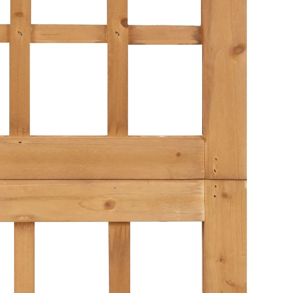 vidaXL Biombo/Enrejado de 6 Paneles Separador Ambientes Privacidad Pantalla Plegable Partición Vestidor Decoración 242,5x180 cm Madera de Abeto