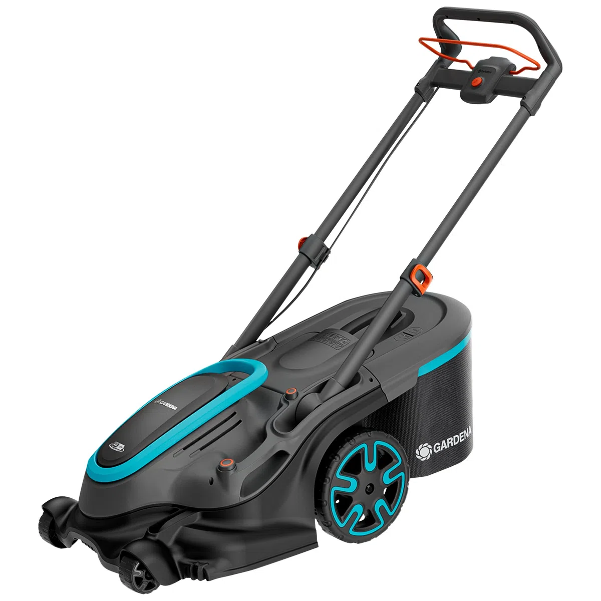 Gardena Cortacésped a batería PowerMax Duo 46/36V P4A Solo: Alto Rendimiento, Dos Cuchillas de Corte, para Espacios reducidos, Power Boost, Sin Cable (14646-55)