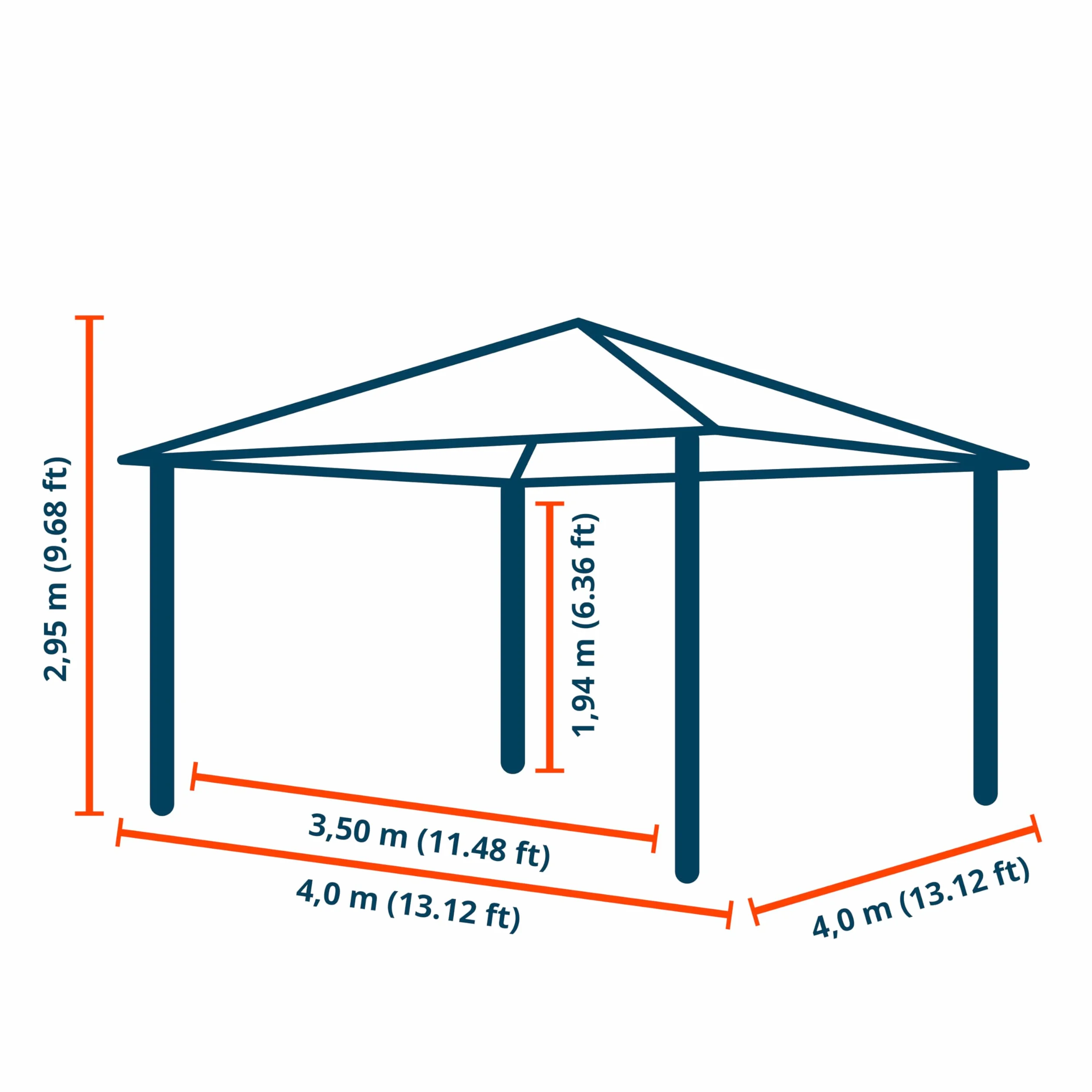 TOOLPORT Gartenpavillon Rendezvous Deluxe