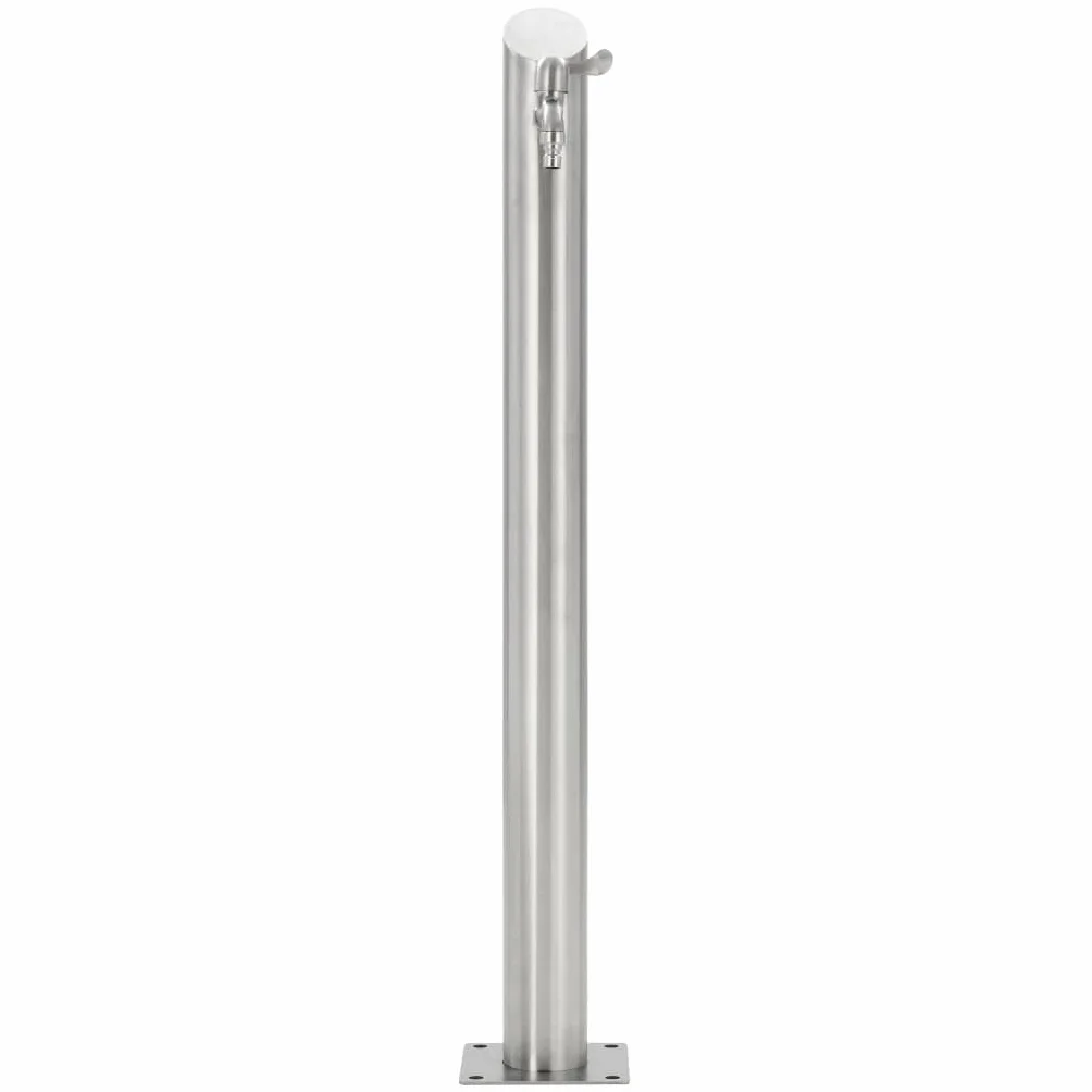 vidaXL Columna Agua para Jardín Acero Inoxidable Redonda 95 cm Fuente Patio