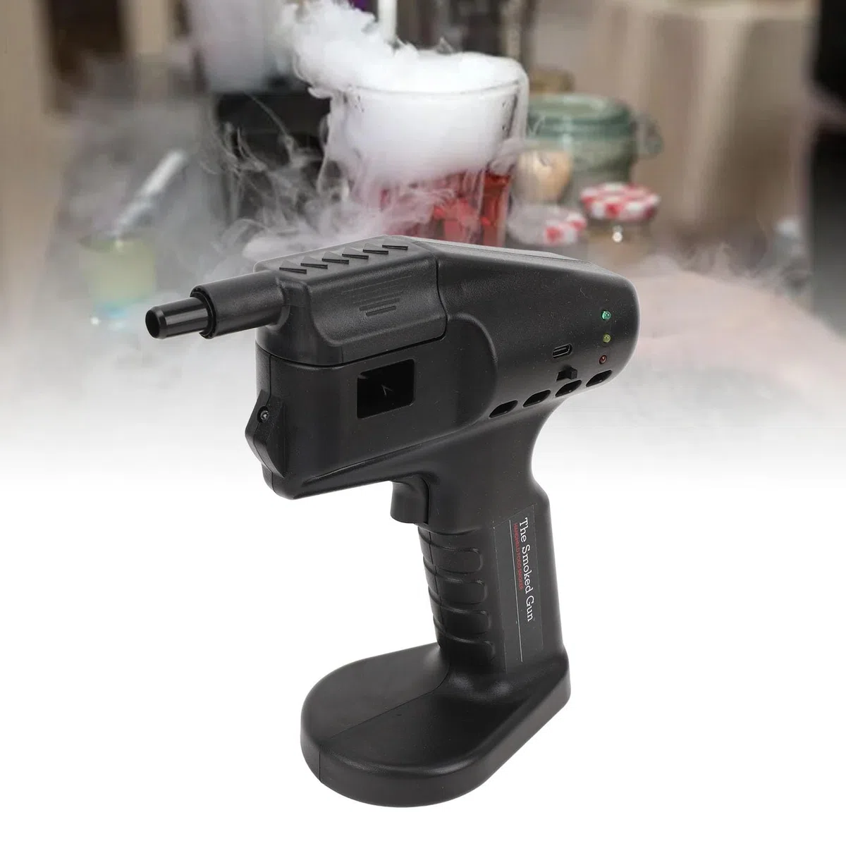 Ahumador de Cócteles de Mano, Kit de Infusor para Ahumador de Whisky, Ahumador de Mano para Fumar en Frío, Fabricante Portátil de Burbujas para Hacer Burbujas y Humo