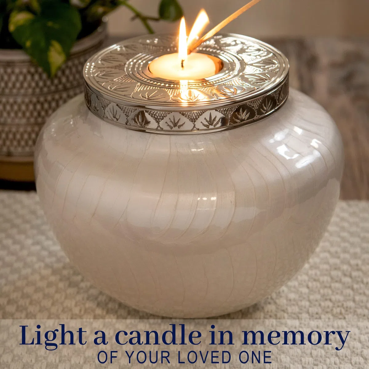 Urnas de cremación grandes para cenizas humanas – Urna decorativa para restos adultos masculinos o femeninos – Soporta hasta 220 libras – Hermosa urna de cremación nacarada – Urnas funerarias para